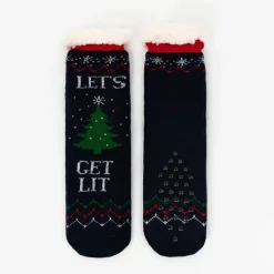 Clearance Damskie skarpetki ze świątecznym wzorem Skarpetki