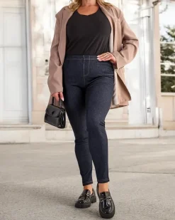 Sale Damskie spodnie typu tregginsy PLUS SIZE Legginsy / Tregginsy|Plus Size