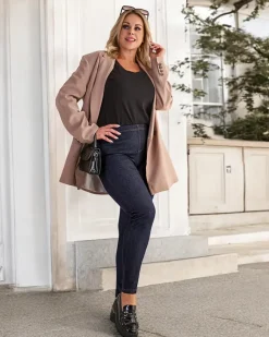 Sale Damskie spodnie typu tregginsy PLUS SIZE Legginsy / Tregginsy|Plus Size