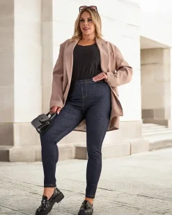 Sale Damskie spodnie typu tregginsy PLUS SIZE Legginsy / Tregginsy|Plus Size