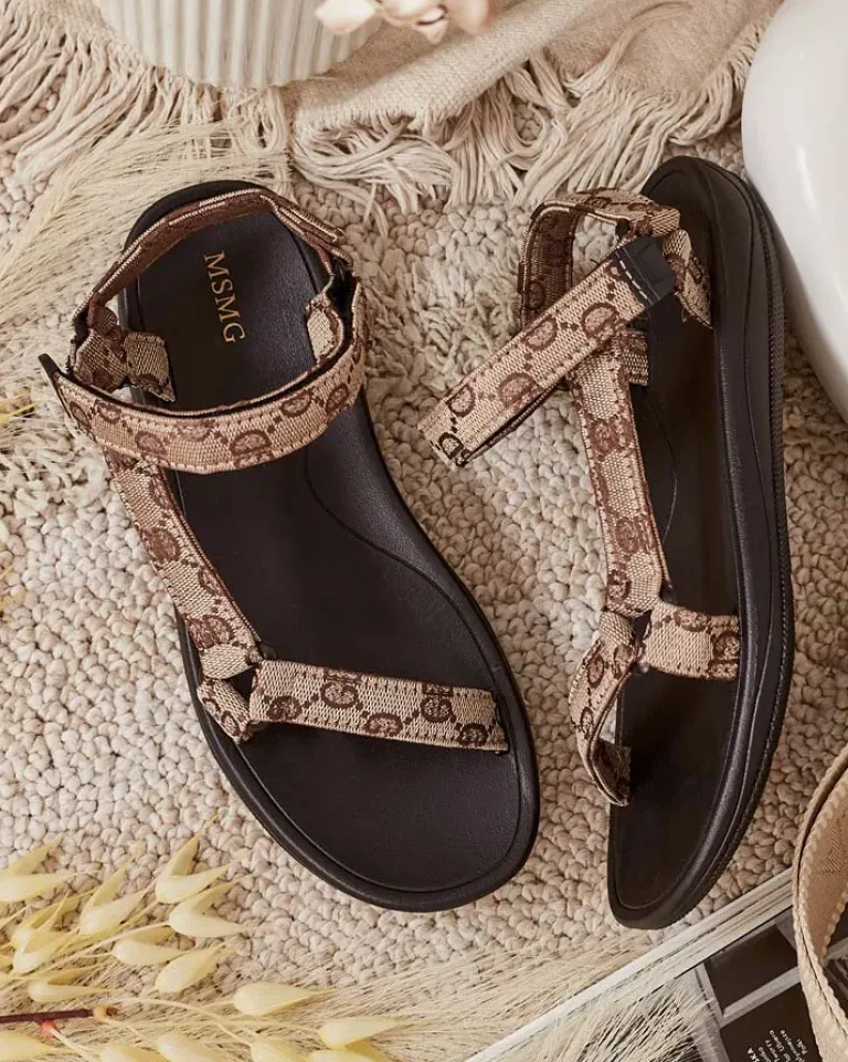 Best Damskie sportowe sandały Gusil Sandały Płaskie