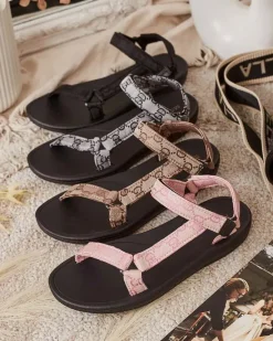 Best Damskie sportowe sandały Gusil Sandały Płaskie