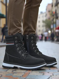 Discount Damskie trapery Miszuz Trapery|Botki Sznurowane