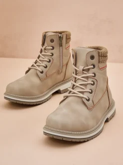 Sale Damskie trapery Miszuz Trapery|Botki Sznurowane