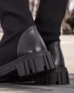 Online Damskie wsuwane kozaki Bizonu Kozaki Na Płaskim Obcasie|Kozaki Bez Ocieplenia