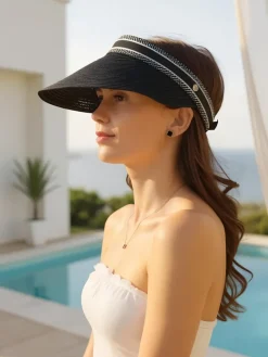 New Daszek Przeciwsłoneczny Sunny Weave Damskie Czapki I Kapelusze