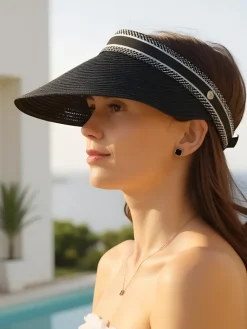 New Daszek Przeciwsłoneczny Sunny Weave Damskie Czapki I Kapelusze