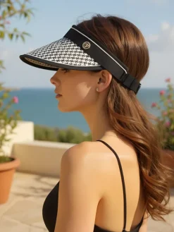 Outlet Daszek Przeciwsłoneczny Sunprint Visor Damskie Czapki I Kapelusze