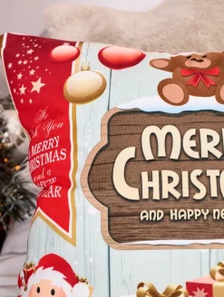 Best Dekoracyjna świąteczna poszewka na poduszkę Poduszki I Poszewki