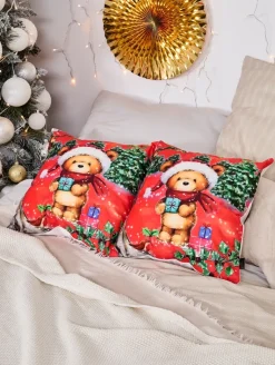 Discount Dekoracyjna świąteczna poszewka na poduszkę Poduszki I Poszewki