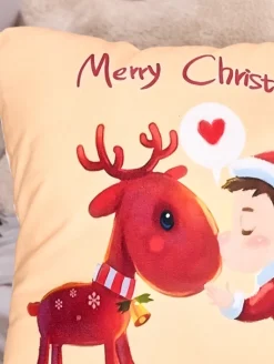 Discount Dekoracyjna świąteczna poszewka na poduszkę Poduszki I Poszewki