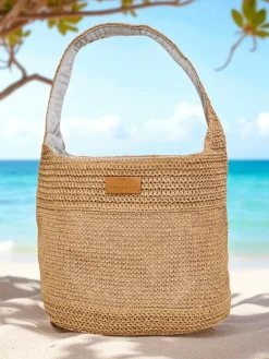 Duża słomiana torebka damska Marella Natura Damskie Wiklinowe I Słomiane