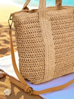 Discount Duża słomiana torebka damska Bella Paglia Damskie Wiklinowe I Słomiane
