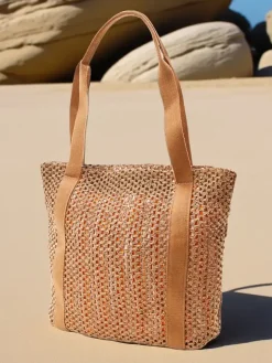 Discount Duża słomiana torebka damska letnia Damskie Wiklinowe I Słomiane