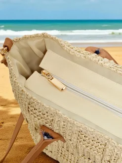 Duża słomiana torebka damska Aureliana Savio Damskie Wiklinowe I Słomiane