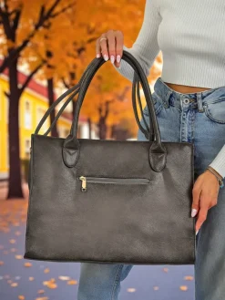 Online Duża torebka damska eko skórzana shopper MagnetEdge Tote Damskie Torebki Shoppers