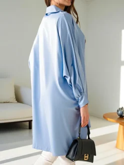 Hot Długa damska koszula oversize Bluzki / Koszule / Koszulki