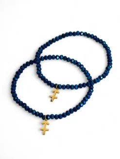 Best Dwie Bransoletki damskie z zawieszką kotwicy Damskie Biżuteria