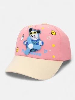 Sale Dziecięca czapka z daszkiem i naszywką z latającym misiem Oliver Sky Czapki