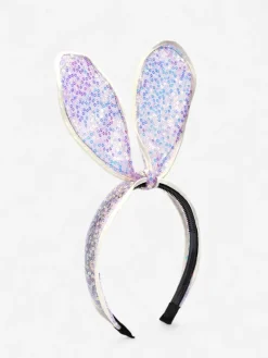 Best Dziecięca opaska do włosów z uszkami królika i cekinami Damskie Akcesoria Do Włosów