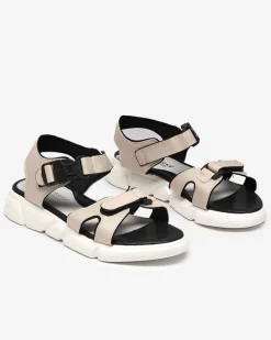 Hot Dziecięce błyszczące sandały w kolorze m Leepe Dziewczęce