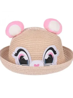 Outlet Dziecięcy Kapelusz Słomkowy Bear Eyes Straw Hat Czapki