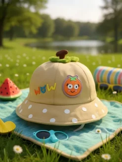 Best Dziecięcy Kapelusz typu Bucket "Wesołe Naszywki" Czapki