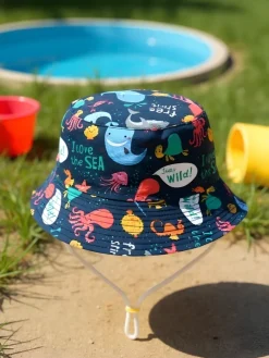 Hot Dziecięcy Kapelusz typu Bucket Color Bucket Czapki