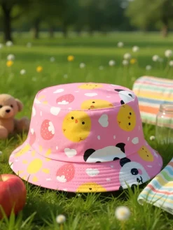 New Dziecięcy Kapelusz typu Bucket Color Splash Bucket Czapki