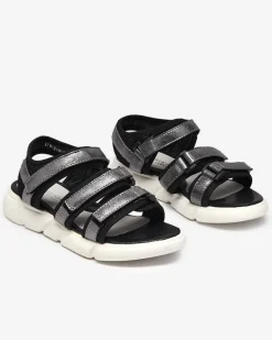 Hot Dziewczęce sandałki zapinane na rzepy w kolorze owym Mumin Dziewczęce