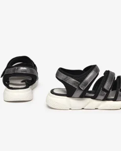 Hot Dziewczęce sandałki zapinane na rzepy w kolorze owym Mumin Dziewczęce