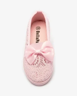 Outlet Dziewczęce tenisówki z kokardką w m kolorze Lolisa Dziewczęce