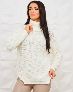 Best damski sweter z golfem Swetry