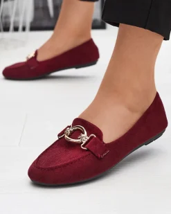 Sale Eko-zamszowe mokasyny w kolorze m Brussi Mokasyny Na Płaskiej Podeszwie