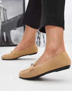 Sale Eko-zamszowe mokasyny w kolorze m Brussi Mokasyny Na Płaskiej Podeszwie