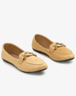 Sale Eko-zamszowe mokasyny w kolorze m Brussi Mokasyny Na Płaskiej Podeszwie