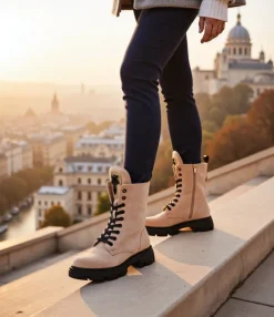 Outlet Eko-zamszowe damskie botki workery Moxox Workery|Botki Z Delikatnym Ociepleniem