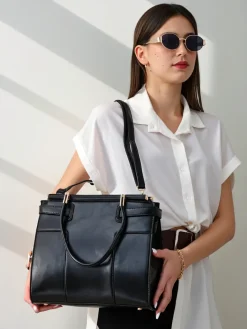 Outlet Elegancka damska duża torebka Damskie Torebki Shoppers