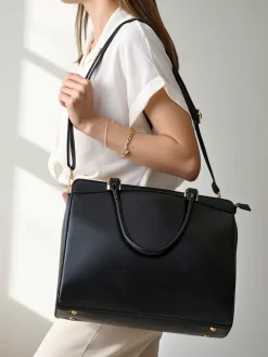 Best Elegancka damska duża torebka Damskie Torebki Shoppers