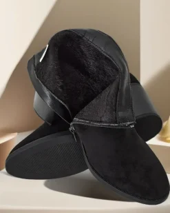 Discount Eleganckie botki damskie Osiom Botki Z Delikatnym Ociepleniem|Botki Na Słupku