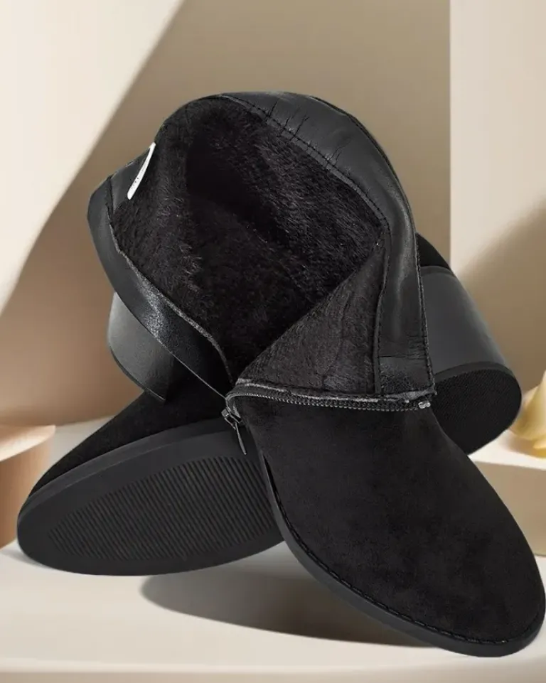 Discount Eleganckie botki damskie Osiom Botki Z Delikatnym Ociepleniem|Botki Na Słupku