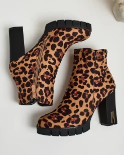 New Eleganckie botki damskie Towir Botki Z Delikatnym Ociepleniem|Botki Na Słupku