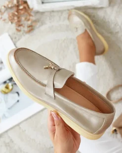 Sale Eleganckie mokasyny damskie Leosi Półbuty|Mokasyny Na Płaskiej Podeszwie