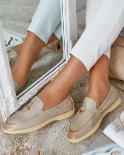 Sale Eleganckie mokasyny damskie Leosi Półbuty|Mokasyny Na Płaskiej Podeszwie