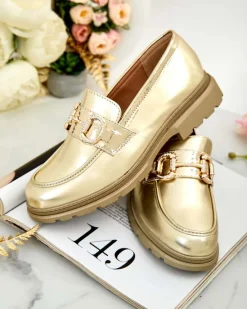 Discount Eleganckie mokasyny damskie Fix Mokasyny Na Płaskiej Podeszwie