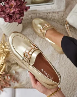 Discount Eleganckie mokasyny damskie Fix Mokasyny Na Płaskiej Podeszwie