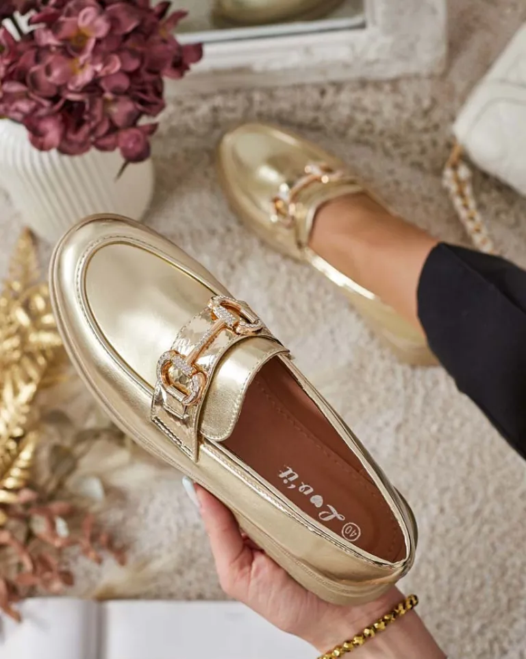 Discount Eleganckie mokasyny damskie Fix Mokasyny Na Płaskiej Podeszwie