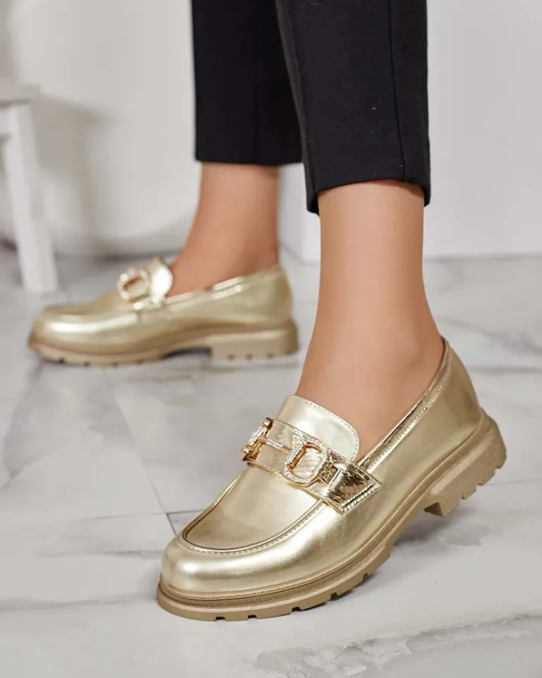 Discount Eleganckie mokasyny damskie Fix Mokasyny Na Płaskiej Podeszwie