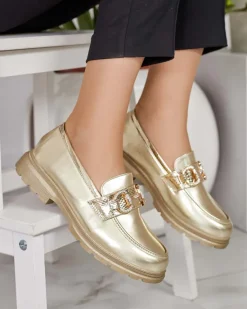 Discount Eleganckie mokasyny damskie Fix Mokasyny Na Płaskiej Podeszwie