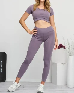 Online sportowy komplet damski Damskie Legginsy / Tregginsy|Bluzki / Koszule / Koszulki